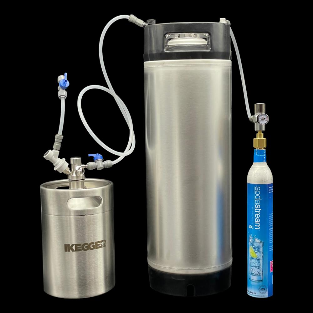 iKegger 2.0 Mini Keg System | Push Button Tap | Dual Gas Reg | Any Drink!