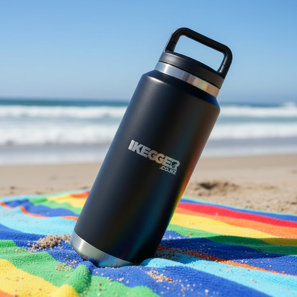1L Growler Flagon - Insulated - Stainless - Screw Top - Flask