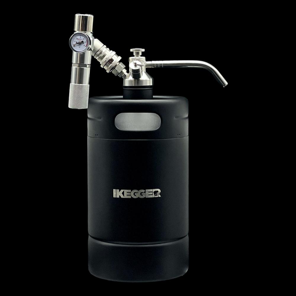 iKegger 2.0 Mini Keg System | Push Button Tap | Dual Gas Reg | Any Drink!