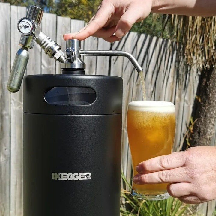 iKegger 2.0 Mini Keg System | Push Button Tap | Dual Gas | Any Drink on tap!