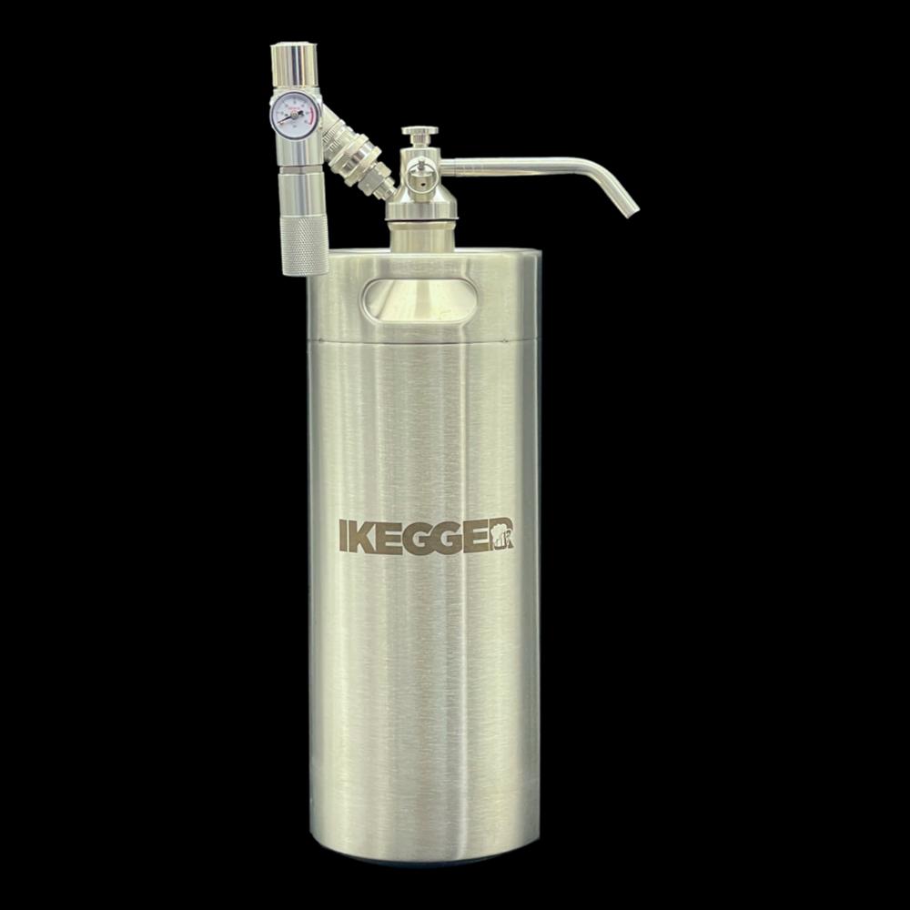 iKegger 2.0 Mini Keg System | Push Button Tap | Dual Gas Reg | Any Drink!