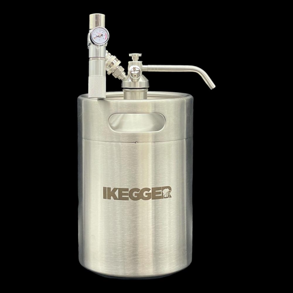 iKegger 2.0 Mini Keg System | Push Button Tap | Dual Gas Reg | Any Drink!