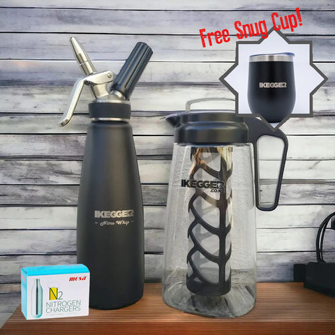 Nitro Coffee Combo : Nitro Whip + 2L Infusion Jug + Gas + Thermo Cup