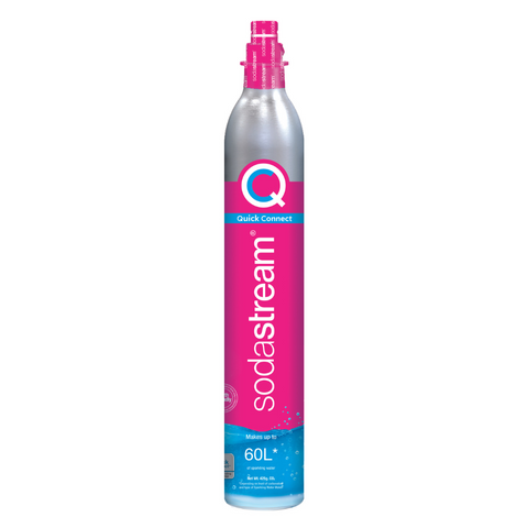 CQC Sodastream 60L Quick Connect Cylinder - Pink - Push In fitting