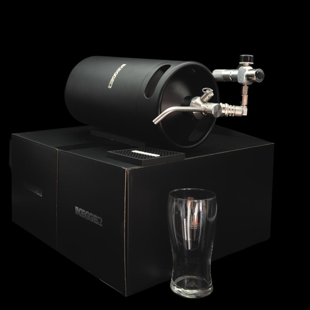 iKegger 2.0 Mini Keg System | Push Button Tap | Dual Gas Reg | Any Drink!