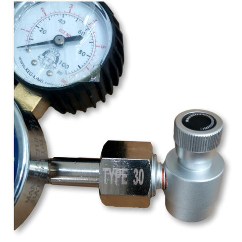 M10 to Type 30 Adapter | For Disposable CO2 & Nitrogen Bottles