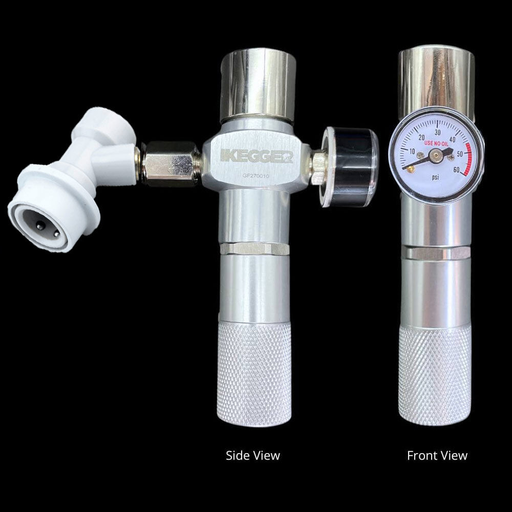 Micro Mini Nitrogen - Co2 - N2o Regulator - for unthreaded 8g bulbs or 16g threaded.