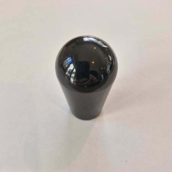 Short Bar Tap Handle - Rounded Black - Threaded