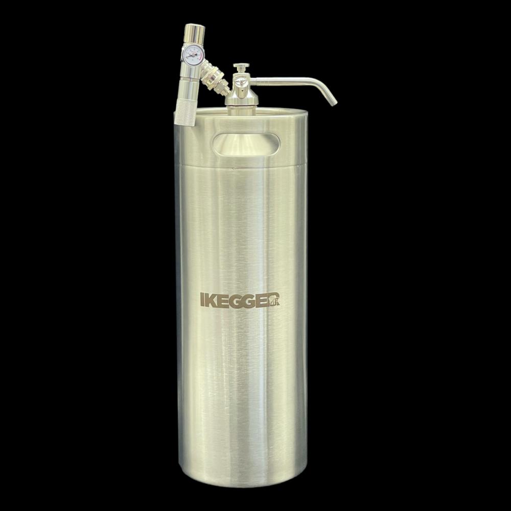 iKegger 2.0 Mini Keg System | Push Button Tap | Dual Gas Reg | Any Drink!