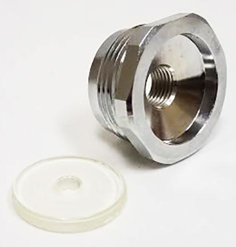 Replacement Regulator Adapter - Inc. Clear Gasket  3/8 or 5/8 - 16g/74g