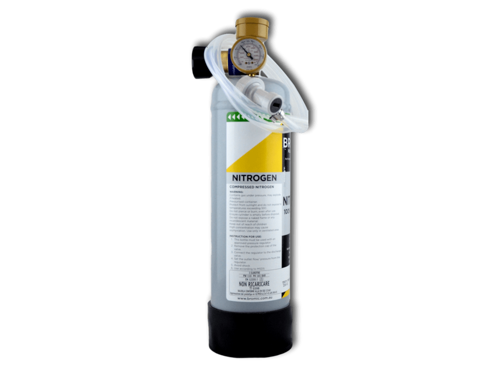 Nitrogen gas setup - Choose Cylinder and / or Mini Nitrogen Regulator - Cold Brew Coffee / Stout