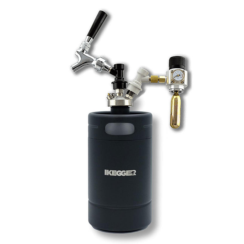 2L Insulated Mini Keg - BLACK - Choose Tap Kit