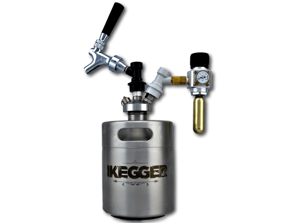 Pro Tapping System for Mini Kegs - Double Ball Lock Top, Tap & Regulator - Brewers Top