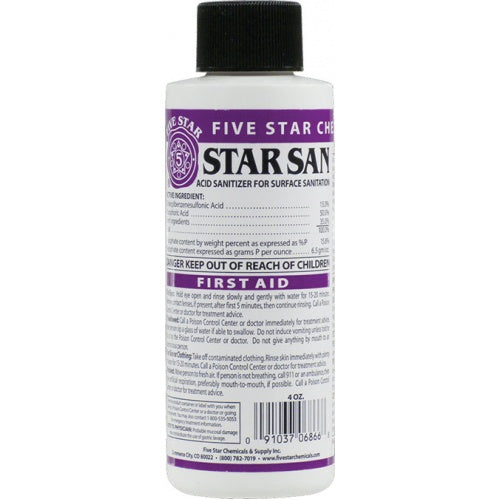 StellaSan No Rinse Sanitiser - Phosphoric Keg & Equipment Cleaner (same as Star San)