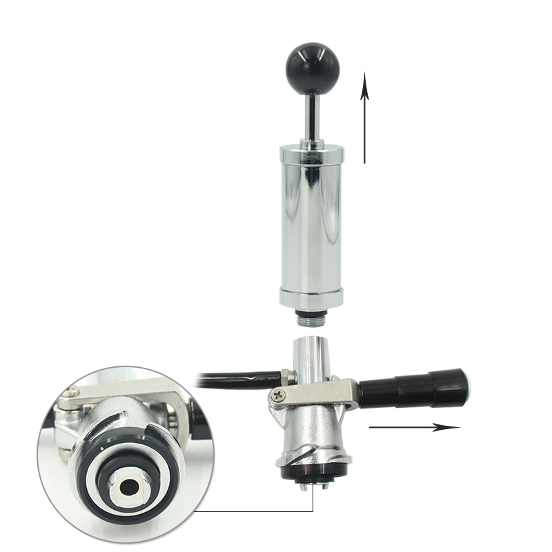 Keg Pump | Party Pump | Hand Pump inc Coupler & Tap for Commercial Keg.