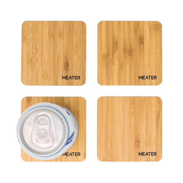 Meater Bamboo Beer Coasters