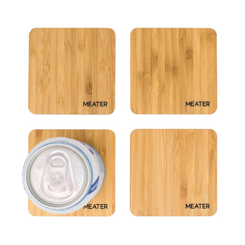 Meater Bamboo Beer Coasters