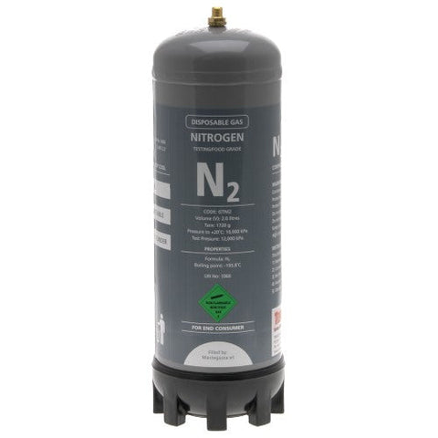 Nitrogen 2.2L Disposable Cylinder / Bottle - NORTH ISLAND ONLY