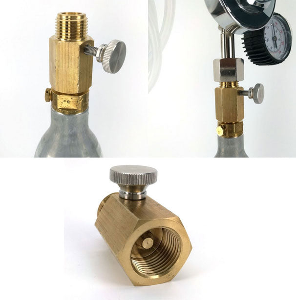 Sodastream Adapter for Pro Mini Regulator (Also Fits Paintball Cylinder)