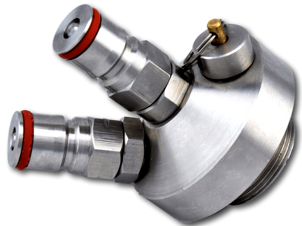 Pro Tapping System for Mini Kegs - Double Ball Lock Top, Tap & Regulator - Brewers Top