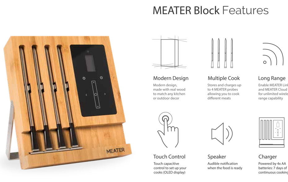 MEATER BLOCK® - Wireless 4 Probe BBQ Thermometer