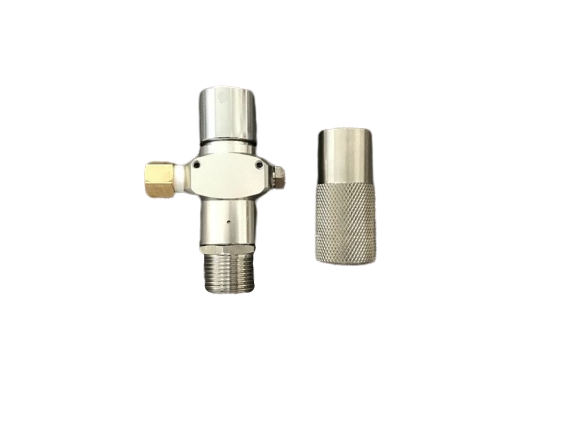 High Pressure Gas Cylinder Brass Regulator Adapter Double Nob