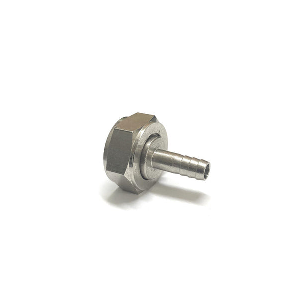 5/8 Coupler Nut & hose tail with indent / 9mm wide Barb + Gasket