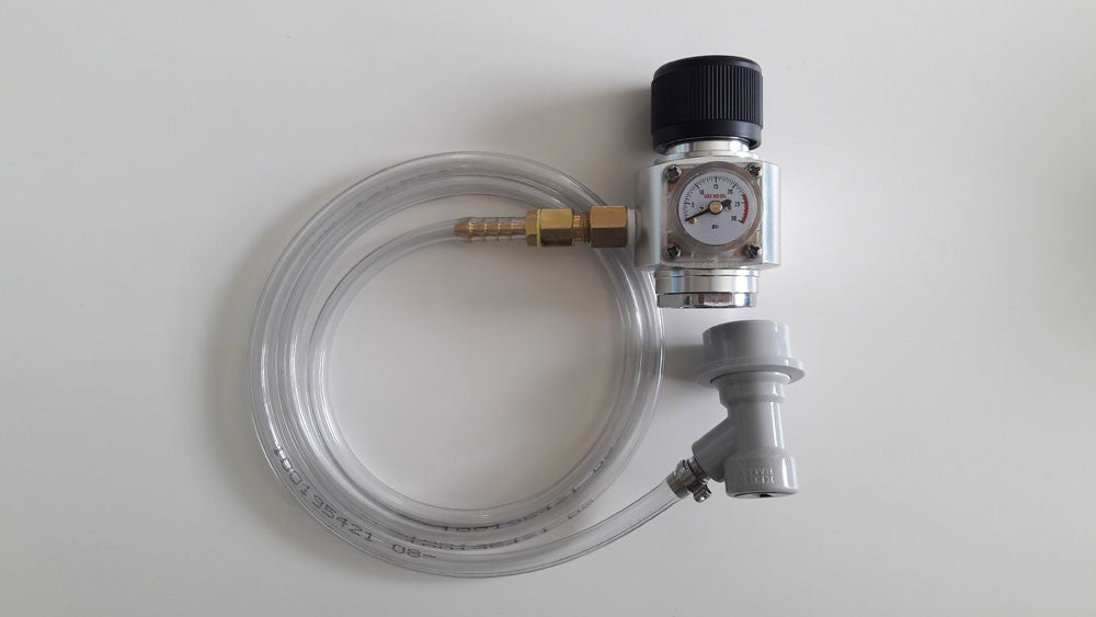 Remote Gas Line for mini reg - 75cm line + ball lock disconnect options