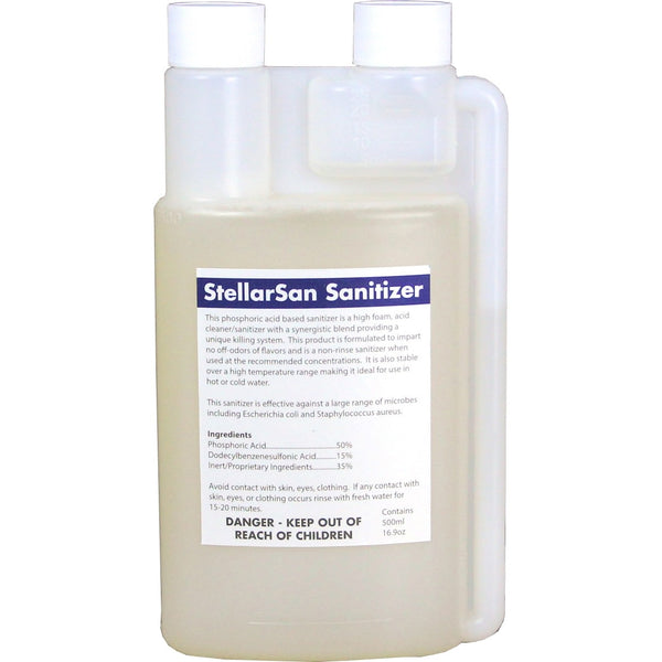 No Rinse Sanitiser - StellarSan - Phosphoric Keg and Growler Cleaner 500ML!